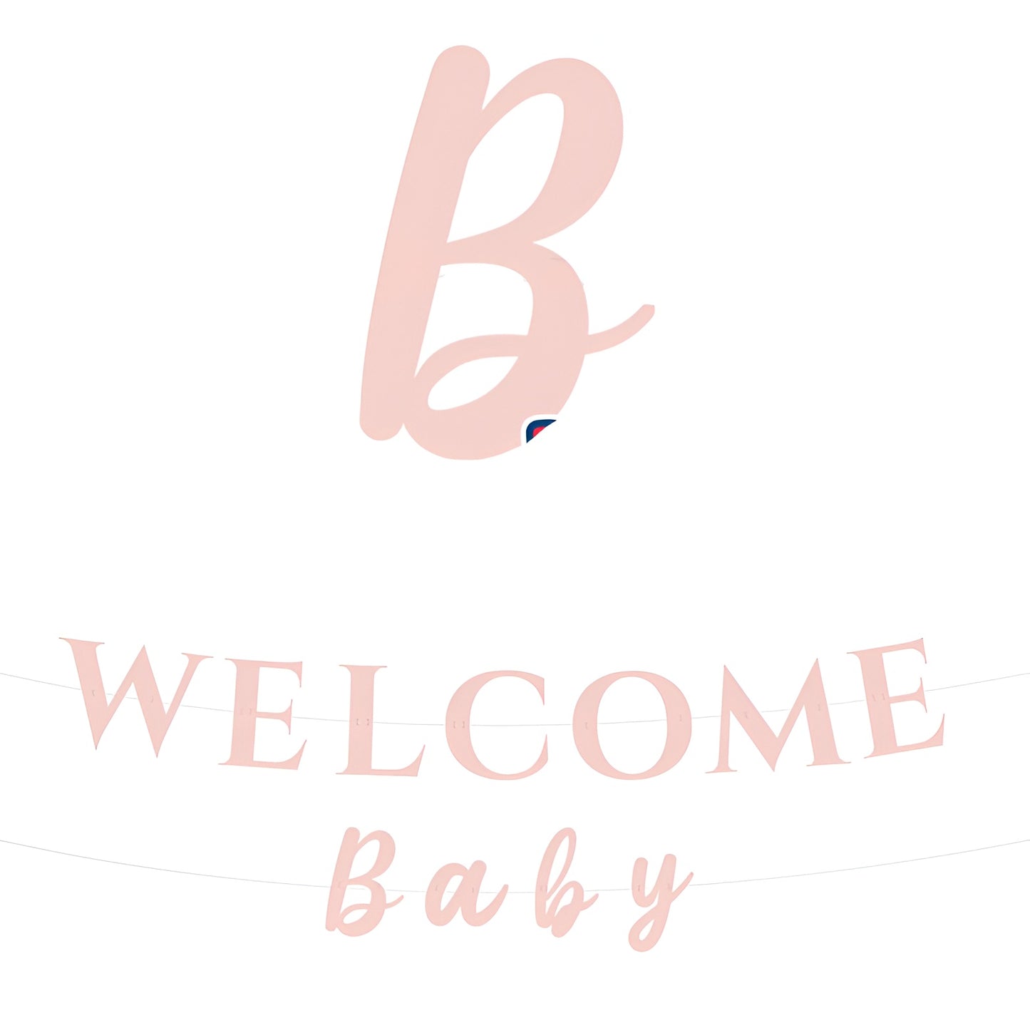 Διακοσμητική Γιρλάντα- Welcome Baby Ροζ 3m