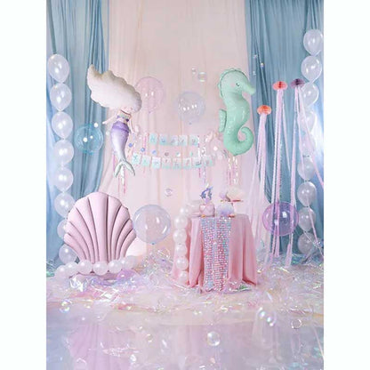 Γιρλάντα Happy Birthday - Γοργόνα Παστέλ 430cm