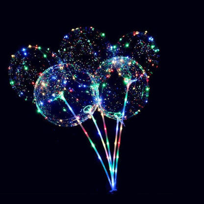 Διάφανο Στήριγμα για μπαλόνια LED - 35cm