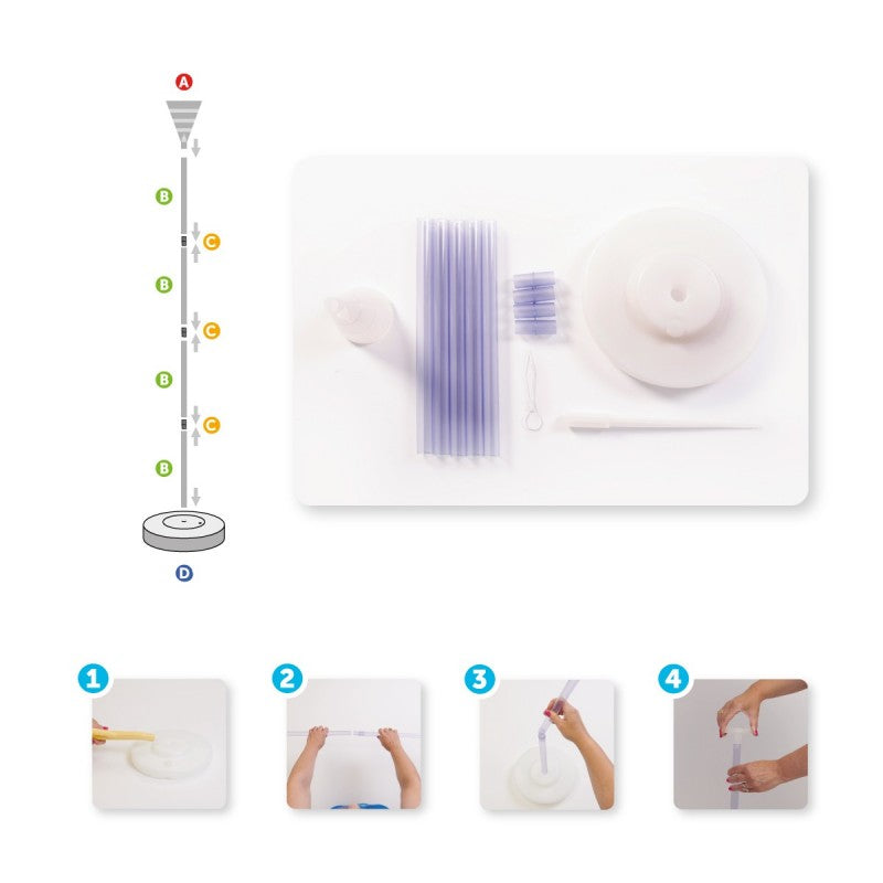 DIY Κάθετη Στήλη μπαλονιών