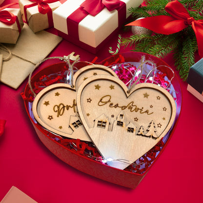 Δώρο για Ζευγάρι: Χριστουγεννιάτικα Στολίδια με φωτάκια LED