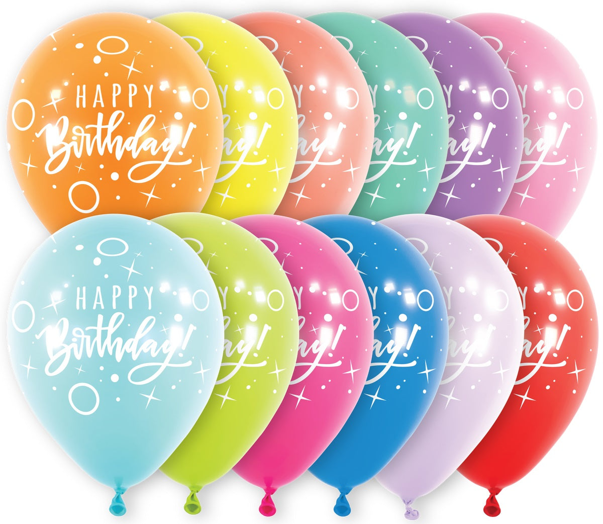 Μπαλόνια Λάτεξ 11 Birthday Dots & Sparkle Ασορτί / 6 τμχ