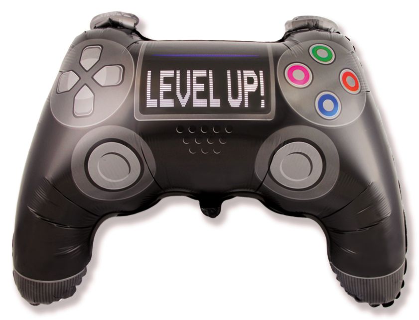 Μπαλόνι φοιλ Σχήμα Χειριστήριο Controller Level Up / 69 x 48 εκ
