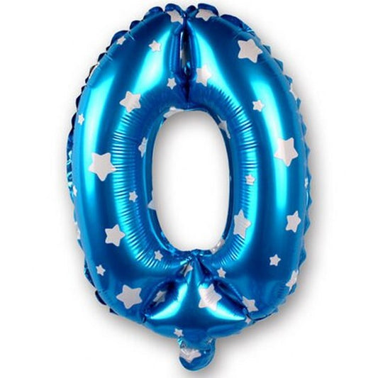 Mini Shape Μπαλόνια Αριθμοί Μπλε 40 cm – 16″