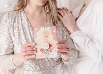 Ευχετήρια Κάρτα Bride με αποσπώμενη καρφίτσα