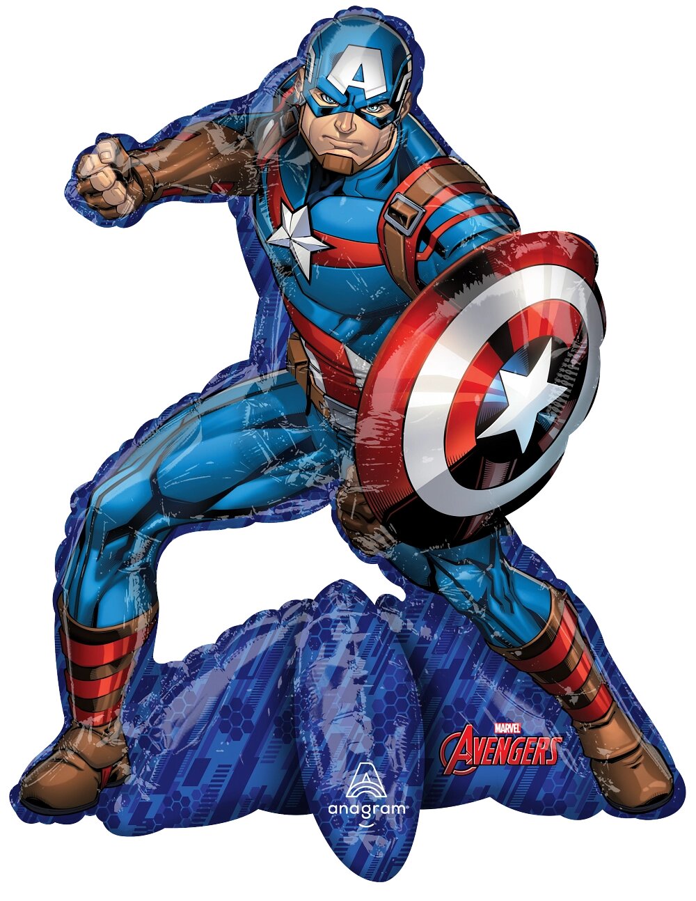 Μπαλόνι Φοιλ Multi Balloon Standing Avengers Captain America / 55 x 66 εκ