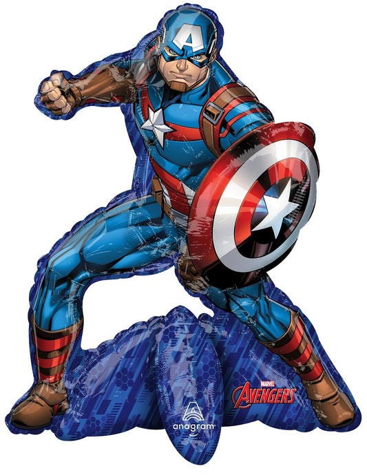 Μπαλόνι Φοιλ Multi Balloon Standing Avengers Captain America / 55 x 66 εκ