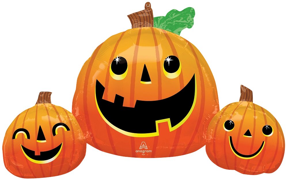 Μπαλόνι Φοιλ Σχήμα Κολοκύθα Smiley Pumpkin / 88 x 55 εκ