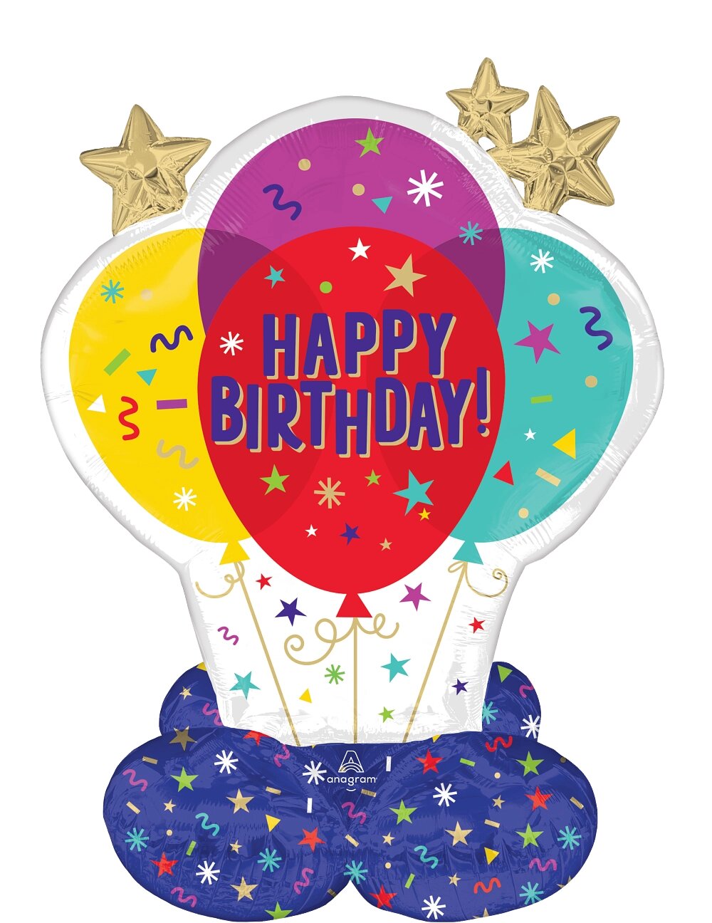 Μπαλόνι Φοιλ AirLoonz Party Balloons / 73 x 73 εκ - Happy Birthday