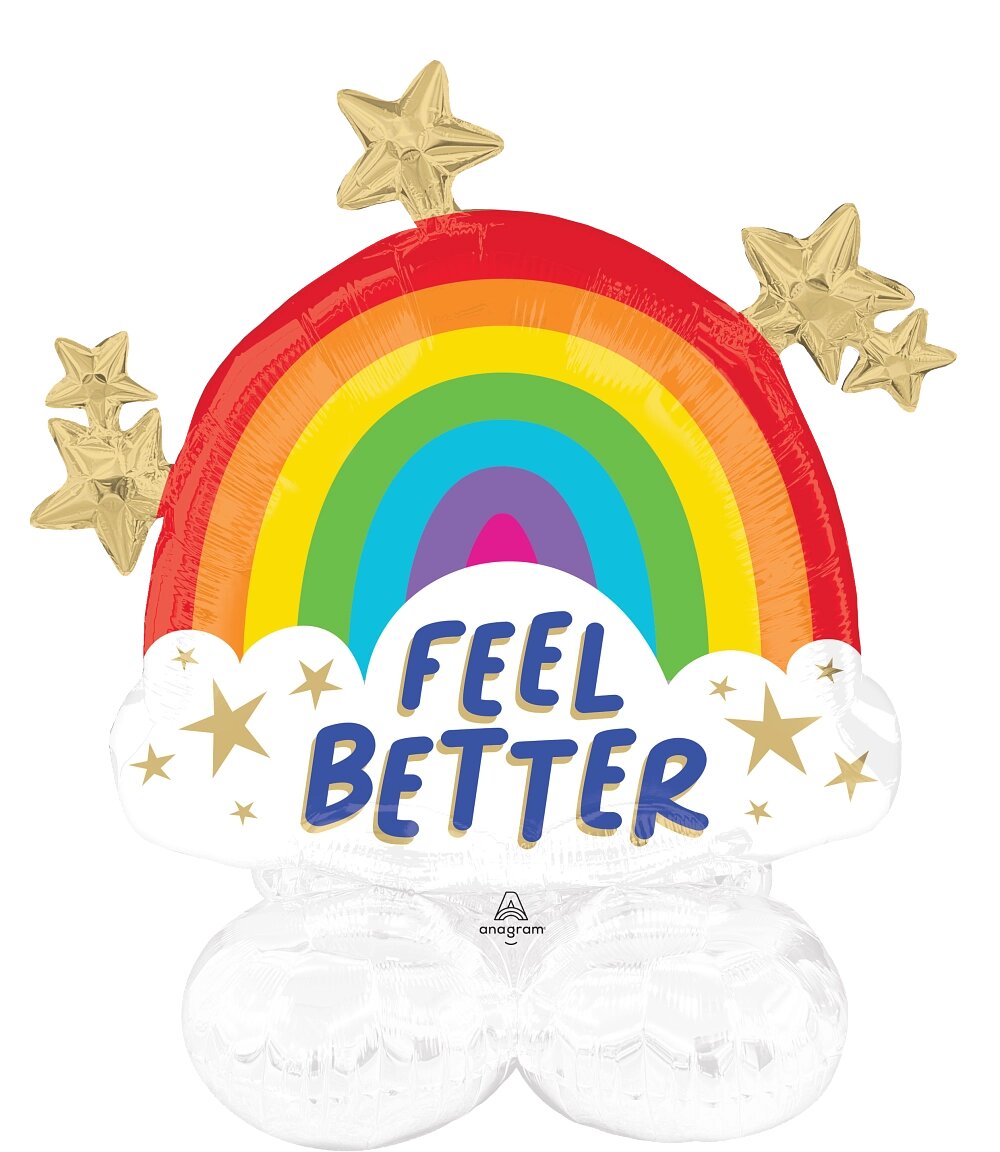 Μπαλόνι Φοιλ AirLoonz Rainbow Shine - Feel Better / 76 x 76 εκ