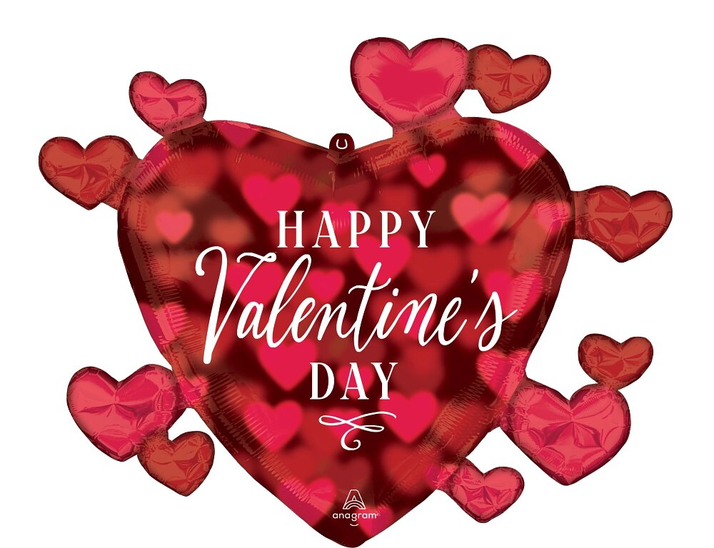 Μπαλόνι Φοιλ Σχήμα Καρδιά Romantic Glow Hearts / 73εκ x 60εκ