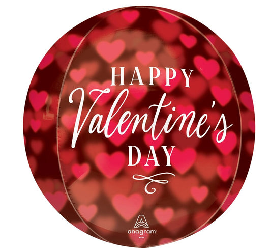 Μπαλόνι Φοιλ Orbz Romantic Glow Hearts / 38εκ x 40εκ