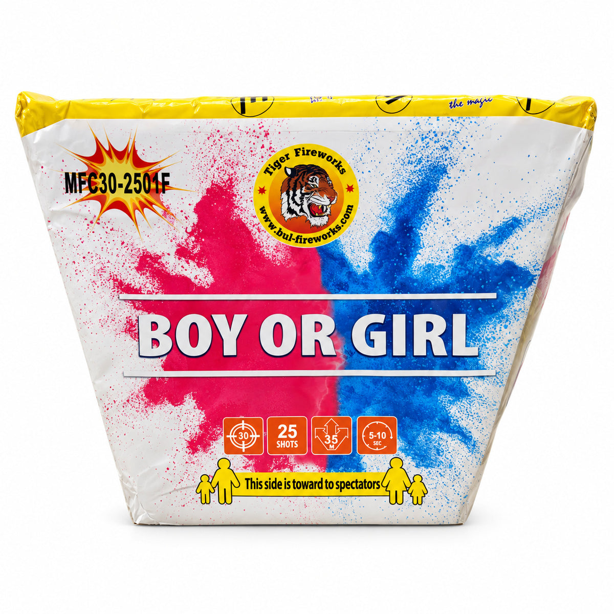 Πυροτεχνήματα για Gender Reveal - Girl (25 Βολών)