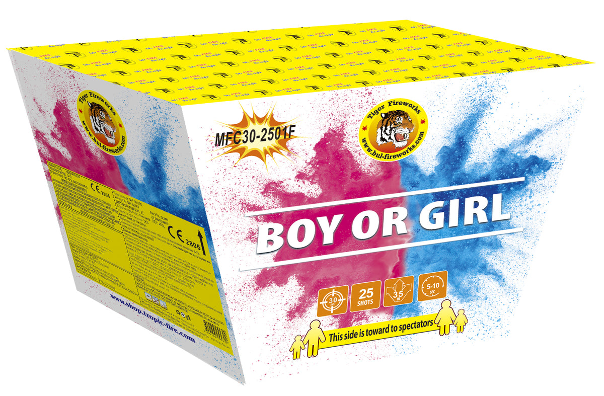 Πυροτεχνήματα για Gender Reveal - Girl (25 Βολών)