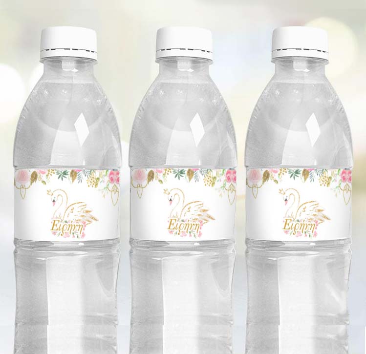 Ετικέτες για μπουκάλια νερού Κύκνος (8 τεμ)