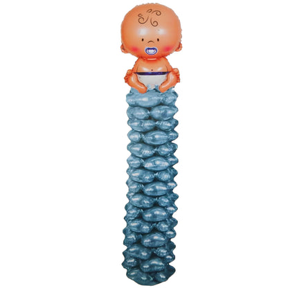 Ετοιμη κάθετη στήλη μπαλονιών για νεογέννητο αγοράκι