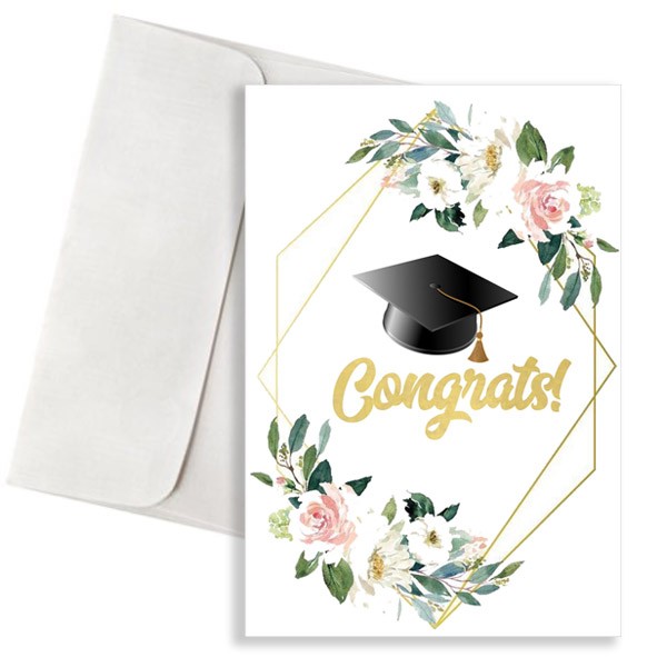 Κάρτα Αποφοίτησης "Congrats"
