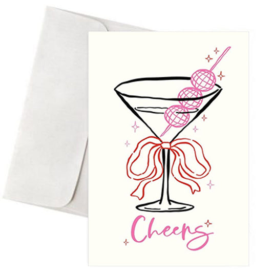 Ευχετήρια Γιορτινή Κάρτα - "Κοκτέιλ Cheers"