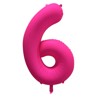 Neon Μπαλόνια Αριθμοί Φούξια 86 cm - 34"