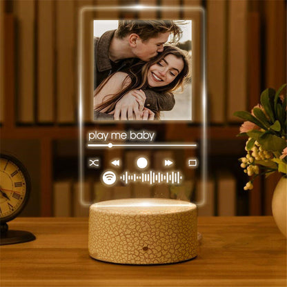 Φωτιστικό με φωτογραφία και τραγούδι - Play me baby