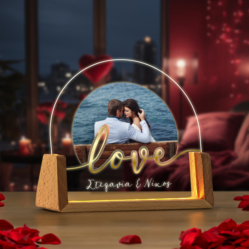 Φωτιστικό led με Φωτογραφία - Golden Love