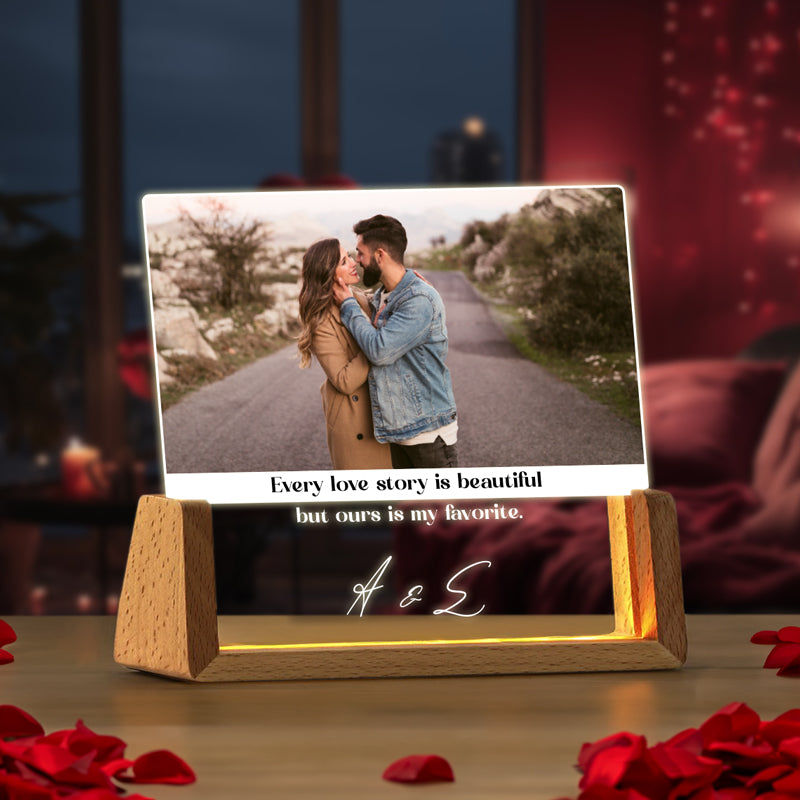 Φωτιστικό led με Φωτογραφία - Love Story