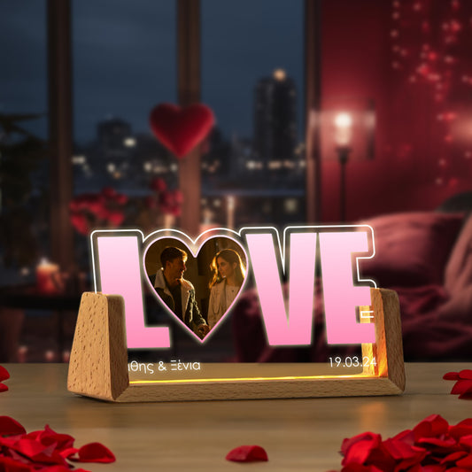 Φωτιστικό led με Φωτογραφία - Pinky Love