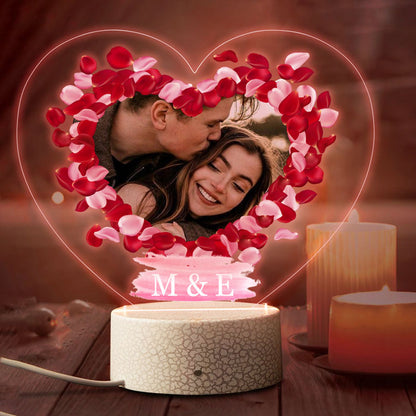 Φωτιστικό με φωτογραφία - Love Petals
