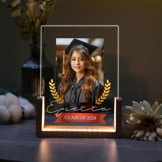 Φωτιστικό led Αποφοίτησης - Με φωτογραφία