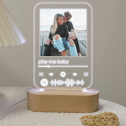 Φωτιστικό με φωτογραφία και τραγούδι - Play me baby