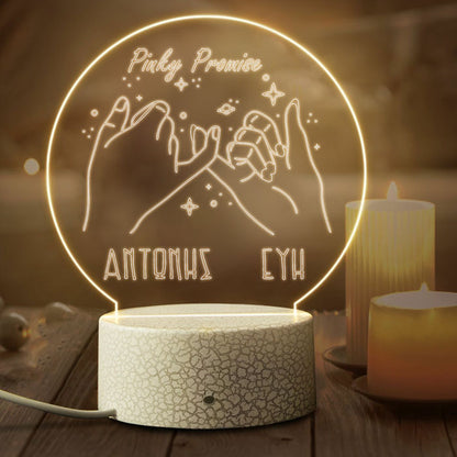 Φωτιστικό led plexiglass - Pinky Promise