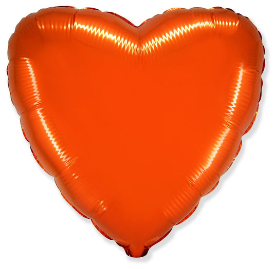 Μπαλόνι Φοιλ 18 Καρδιά - Πορτοκαλί / 46 εκ
