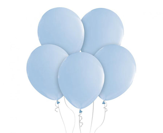 Γαλάζια Macaron Latex μπαλόνια (10 τεμ)