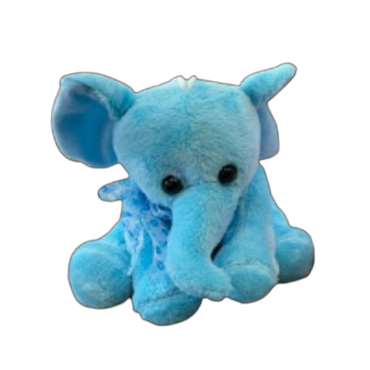 Γαλάζιο Λούτρινο Ελεφαντάκι 16cm