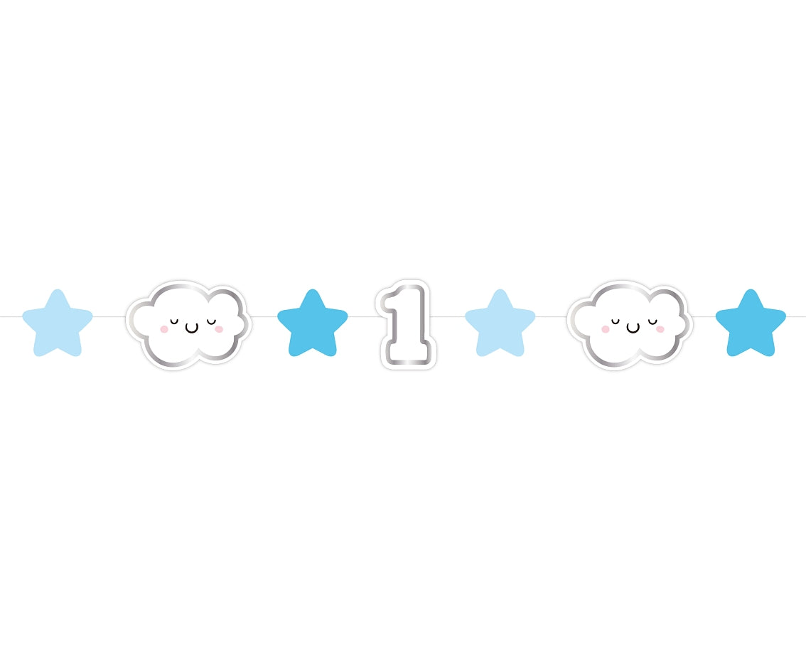 Γιρλάντα 1st Birthday Boy συννεφάκι 120cm