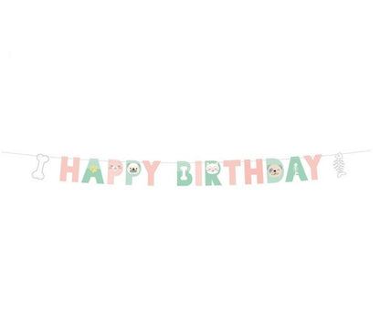 Γιρλάντα "Happy Birthday" Hello Pets