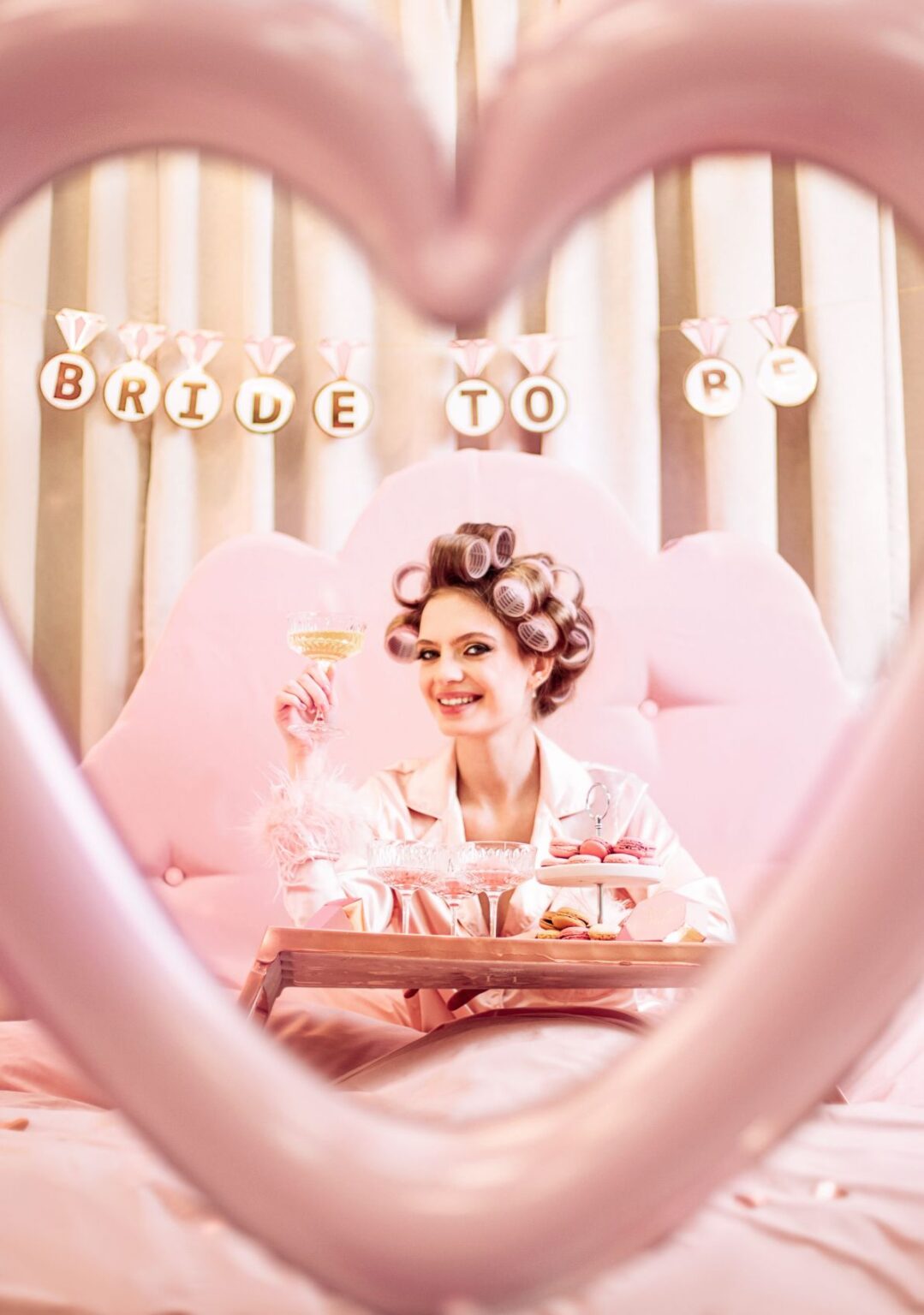 Γιρλάντα Bachelor "Bride to Be" με μονόπετρα 2.5 m