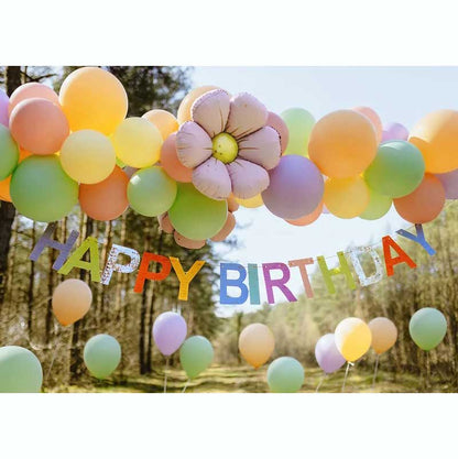 Γιρλάντα Happy Birthday Με Πολύχρωμα Γράμματα 220 cm
