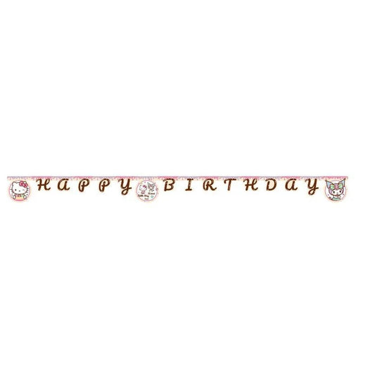 Γιρλάντα Happy Birthday - Hello Kitty & Kuromi (200cm)