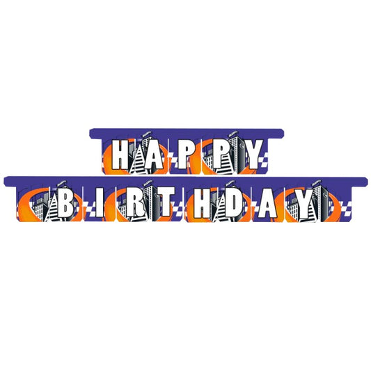 Γιρλάντα Happy Birthday - Hot Wheels (3m)