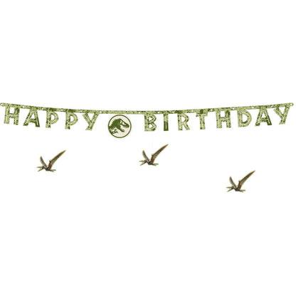 Γιρλάντα Happy Birthday - Jurassic World 165cm
