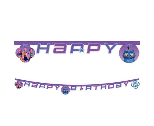 Γιρλάντα Happy Birthday - K-Pop Demon Hunters