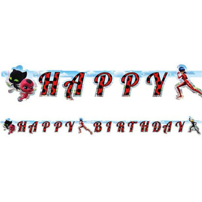 Γιρλάντα Ladybug - Happy Birthday (2m)