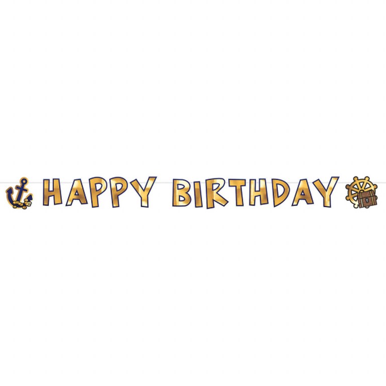 Γιρλάντα Happy Birthday Πειρατές