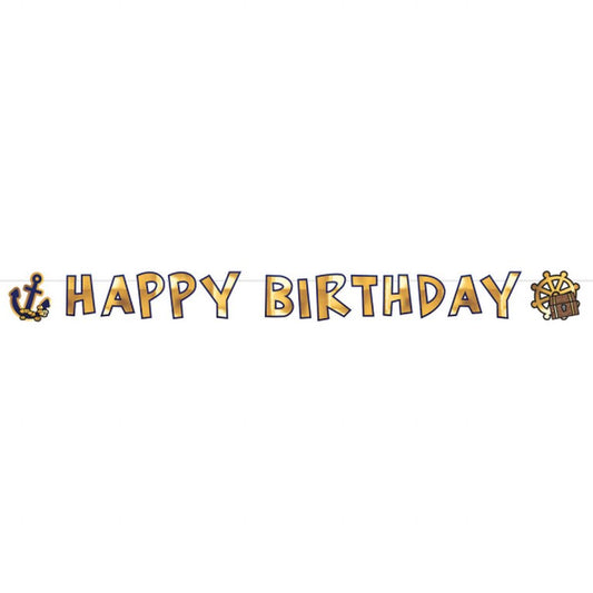 Γιρλάντα Happy Birthday Πειρατές