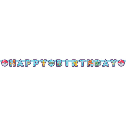 Γιρλάντα Happy Birthday Pokemon