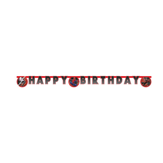 Γιρλάντα Happy Birthday Spiderman (200 cm)
