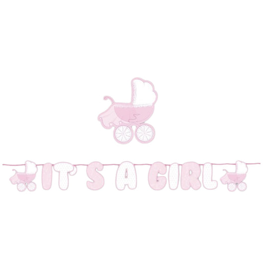 Γιρλάντα Καροτσάκι - It's A Girl 6m