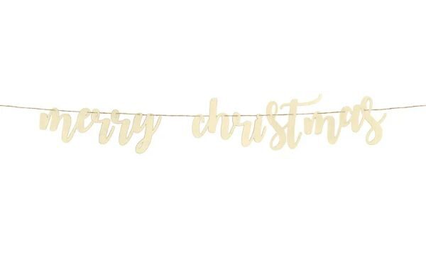 Γιρλάντα ξύλινη - Merry Christmas