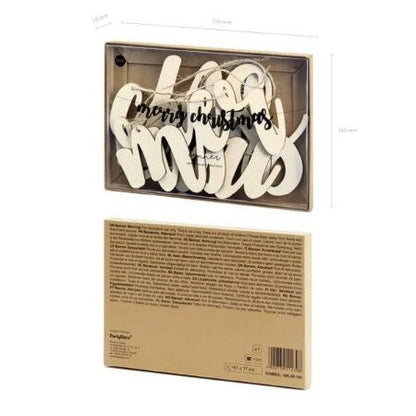 Γιρλάντα ξύλινη - Merry Christmas